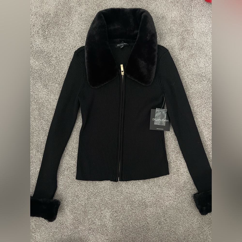 Black long sleeve top